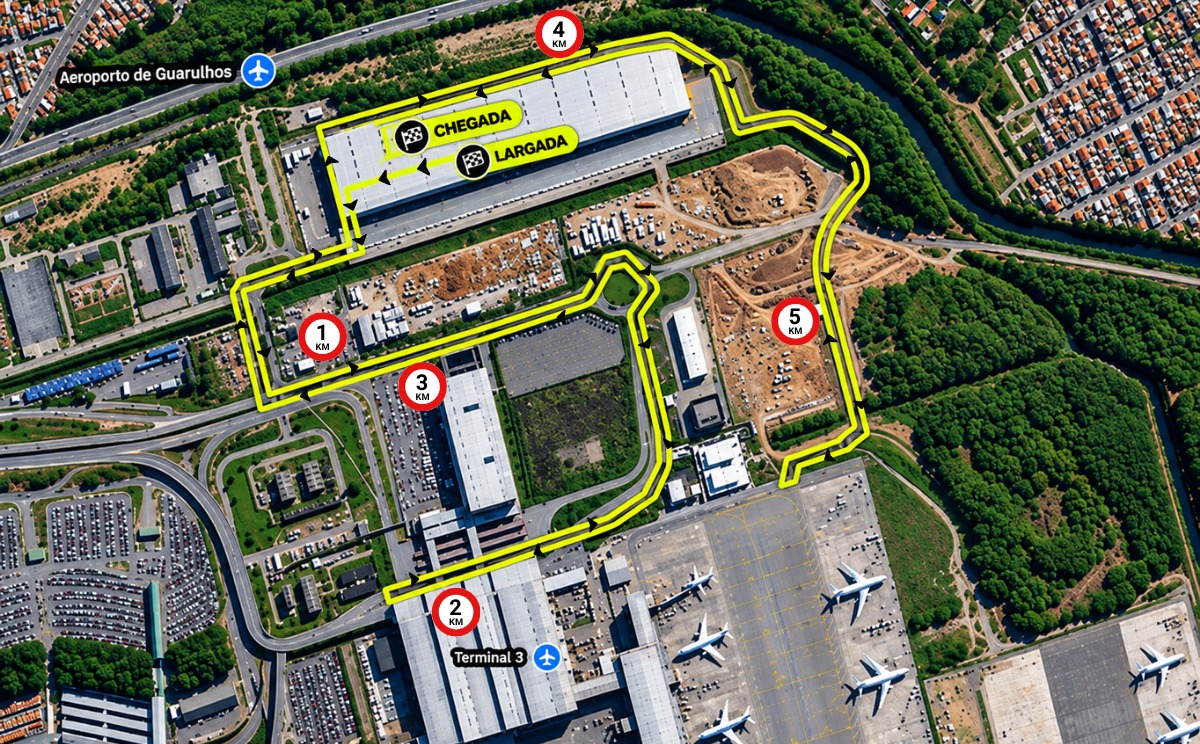 Percurso Circuito Airport Run